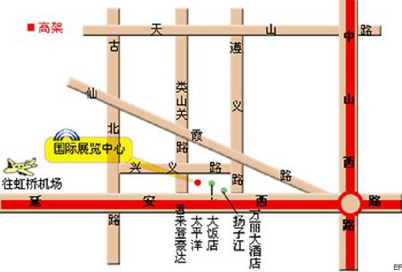 上海國際展覽中心交通圖