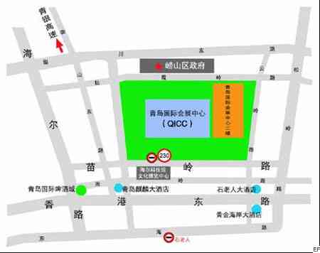 青島國(guó)際會(huì)展中心交通圖