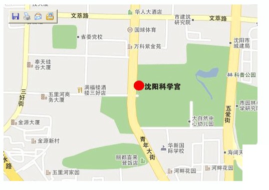 沈陽科學宮會展中心交通圖